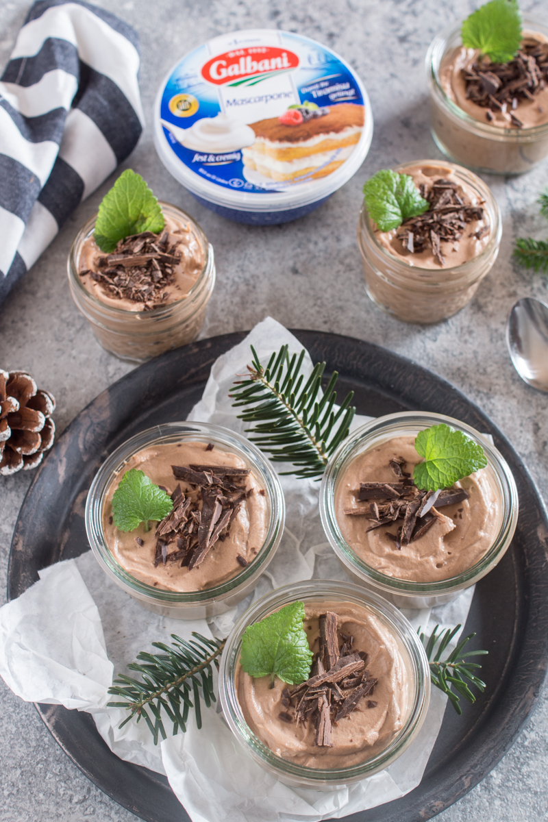 Weihnachtliches Dessert im Glas mit Mascarpone von Galbani