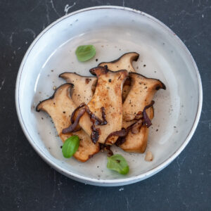 Angebratene Kräuterseitlinge - einfaches Rezept
