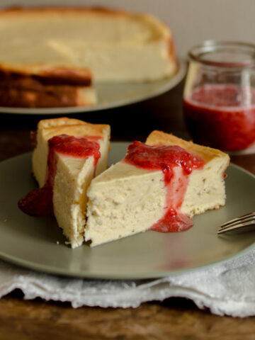 Käsekuchen ohne Boden