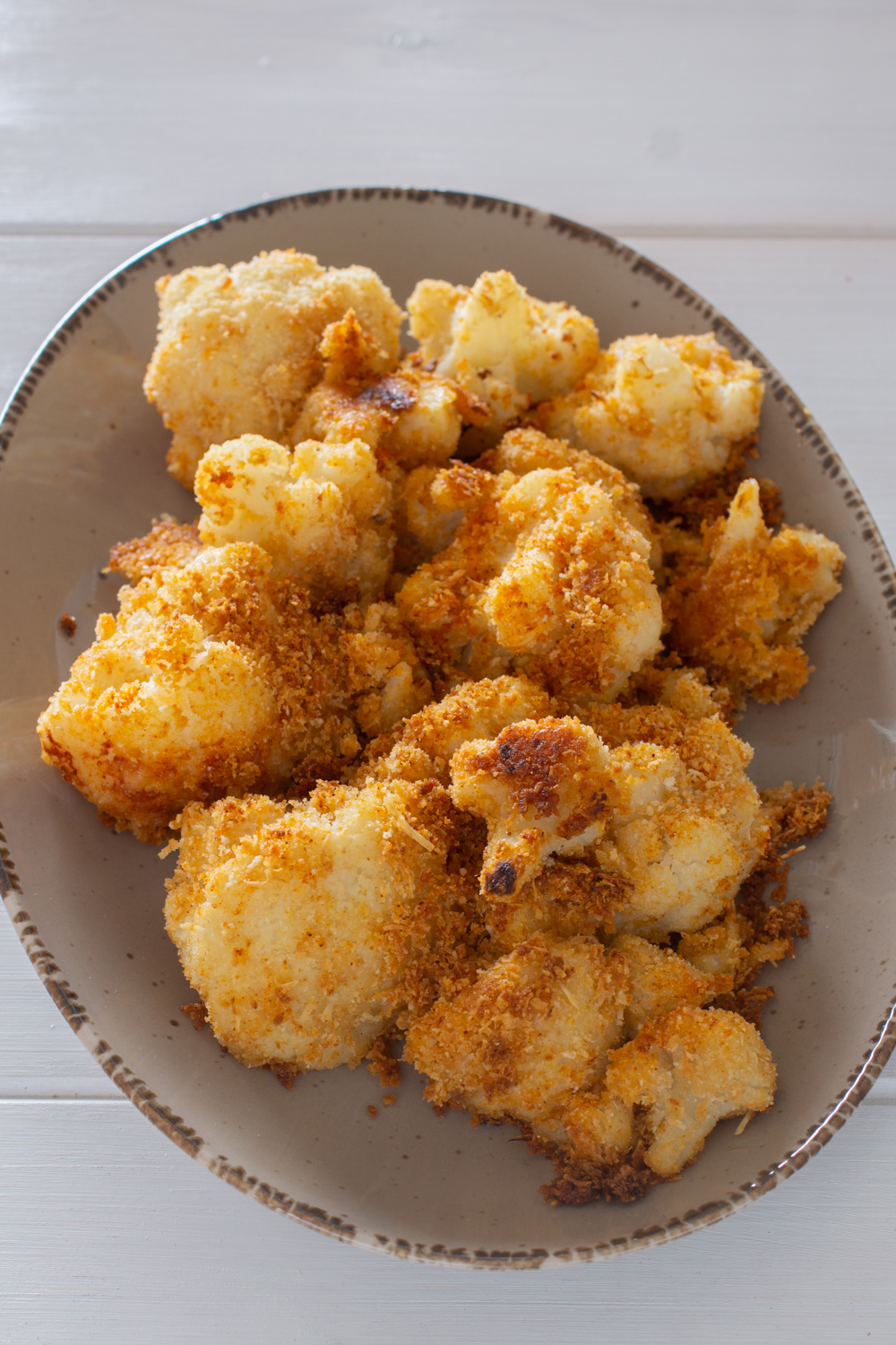 Ofen-Blumenkohl mit Käse - Innen weich, außen knusprig