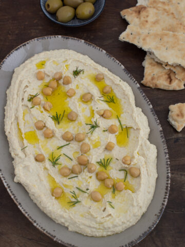 Hummus aus getrockneten Kichererbsen machen - Grundrezept