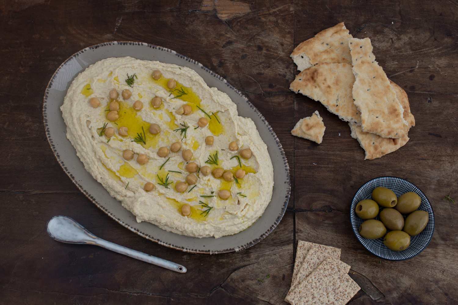 Hummus aus getrockneten Kichererbsen | Grundrezept | LieberBacken