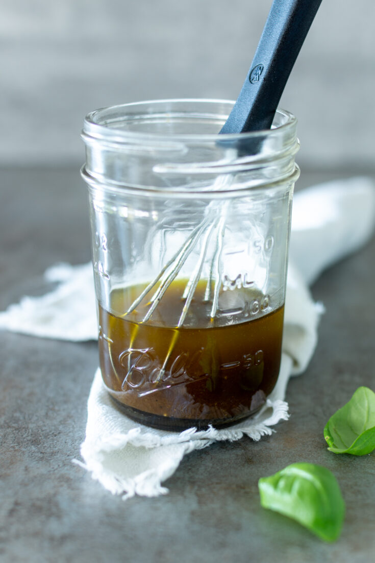 Honig-Senf-Dressing mit Balsamico