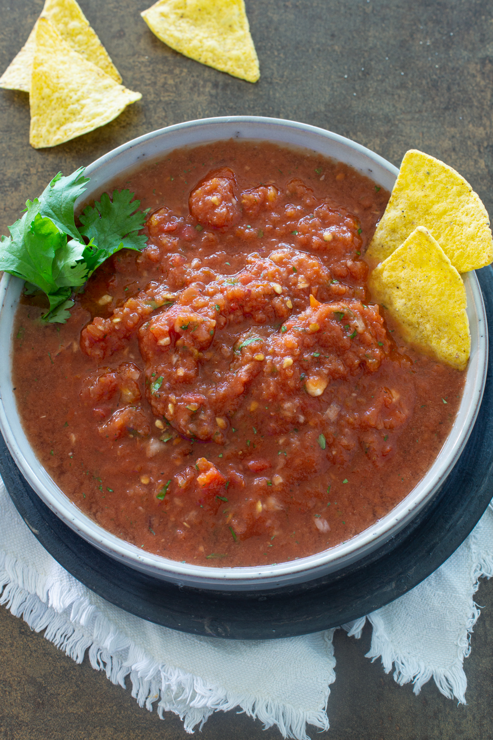 Dip für Nachos - Tomatensalsa