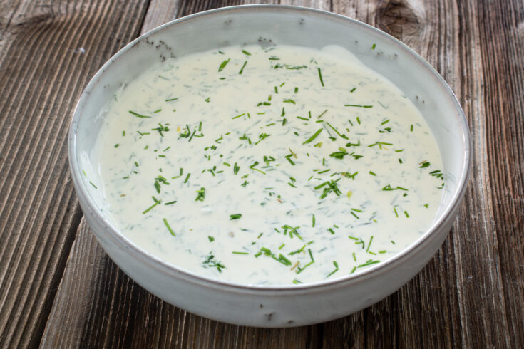 Schnittlauch-Dip - einfaches Rezept