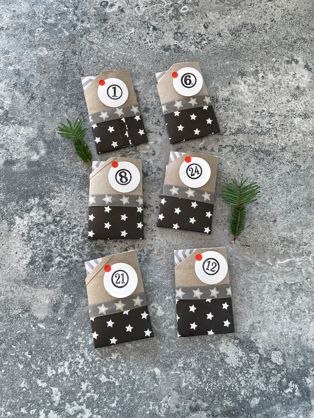 Adventskalender DIY - einfacher Adventskalender mit Aufgaben oder Sprüchen