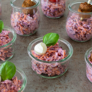 Herbstlicher Krautsalat mit Rotkohl | Cole Slaw Rezept