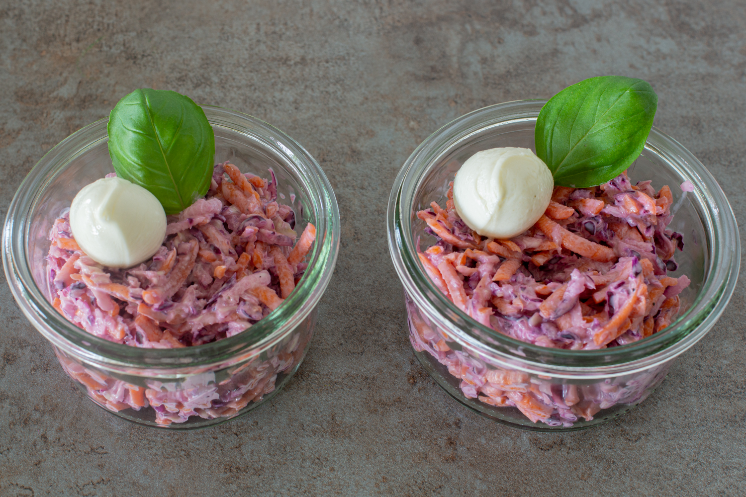 Cole Slaw im Glas | Salat für Gäste