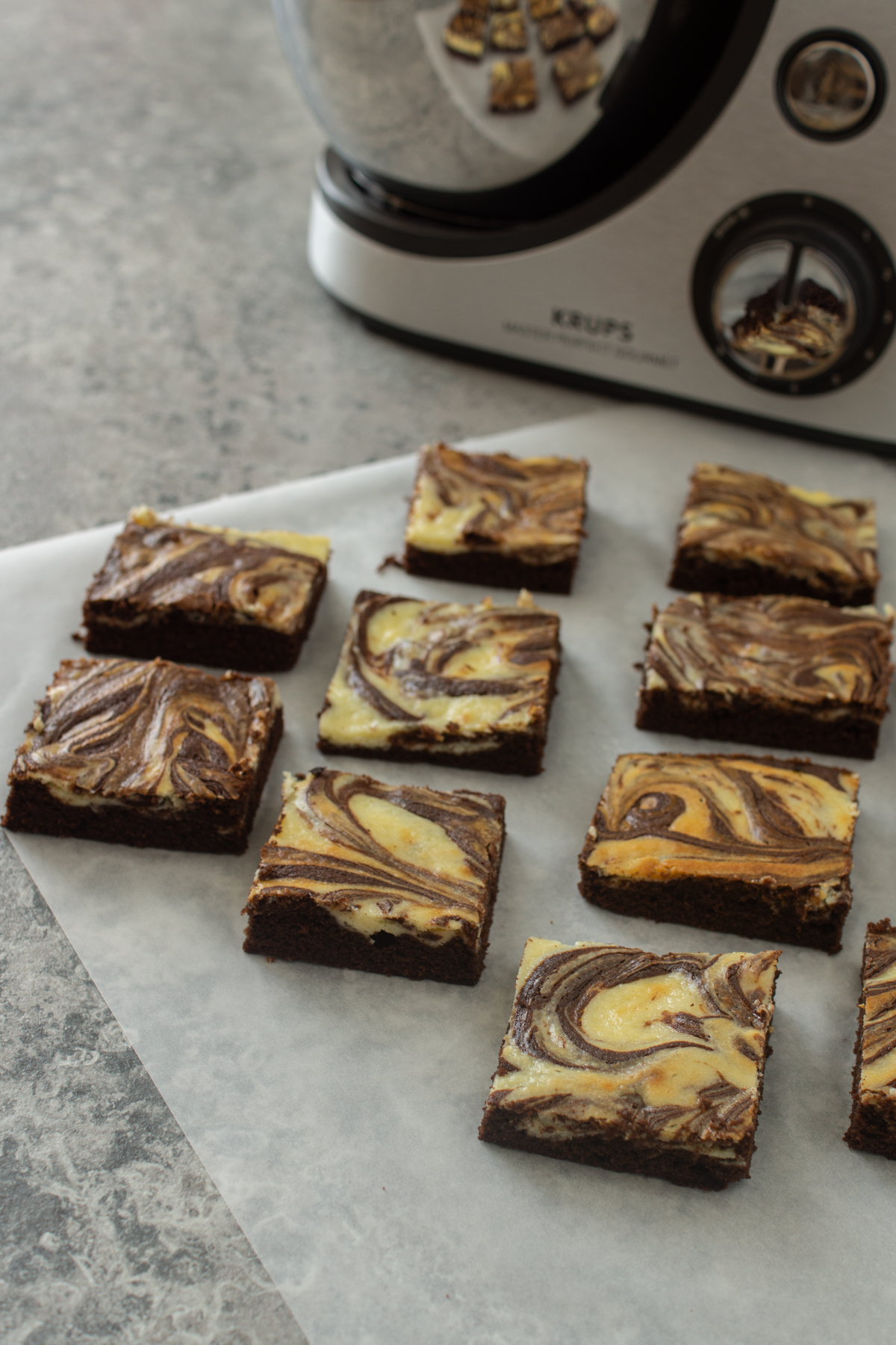 Cheesecake Brownies mit KRUPS (Werbung)