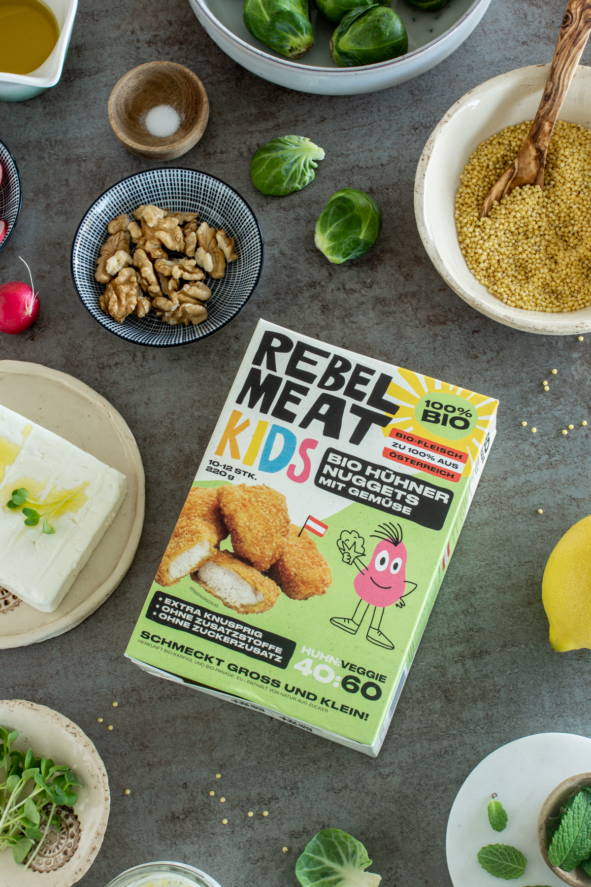 Bio-Chicken Nuggets von Rebel Meat