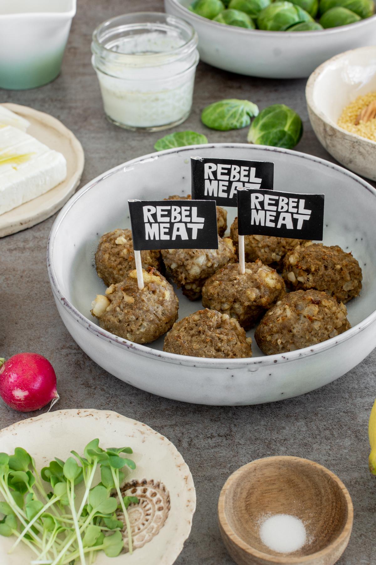 Leckere Fleischbällchen von Rebel Meat - Bio-Qualität