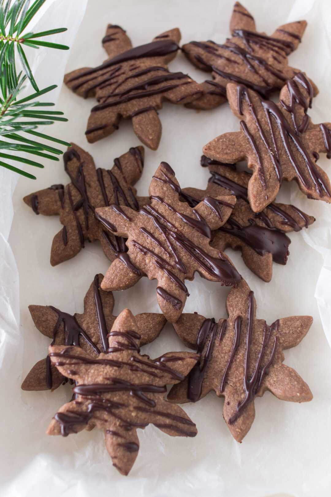 Schoko-Sterne mit Schokoglasur - LieberBacken