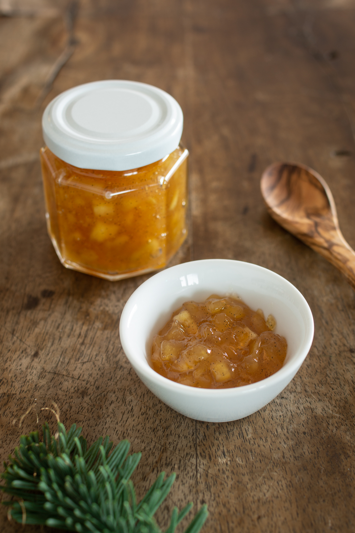 Rezept für winterliche Marmelade mit Bratapfelgeschmack