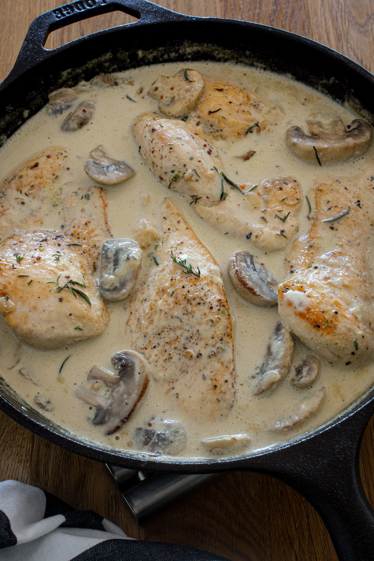 Hühnerfilet in Champignonsauce