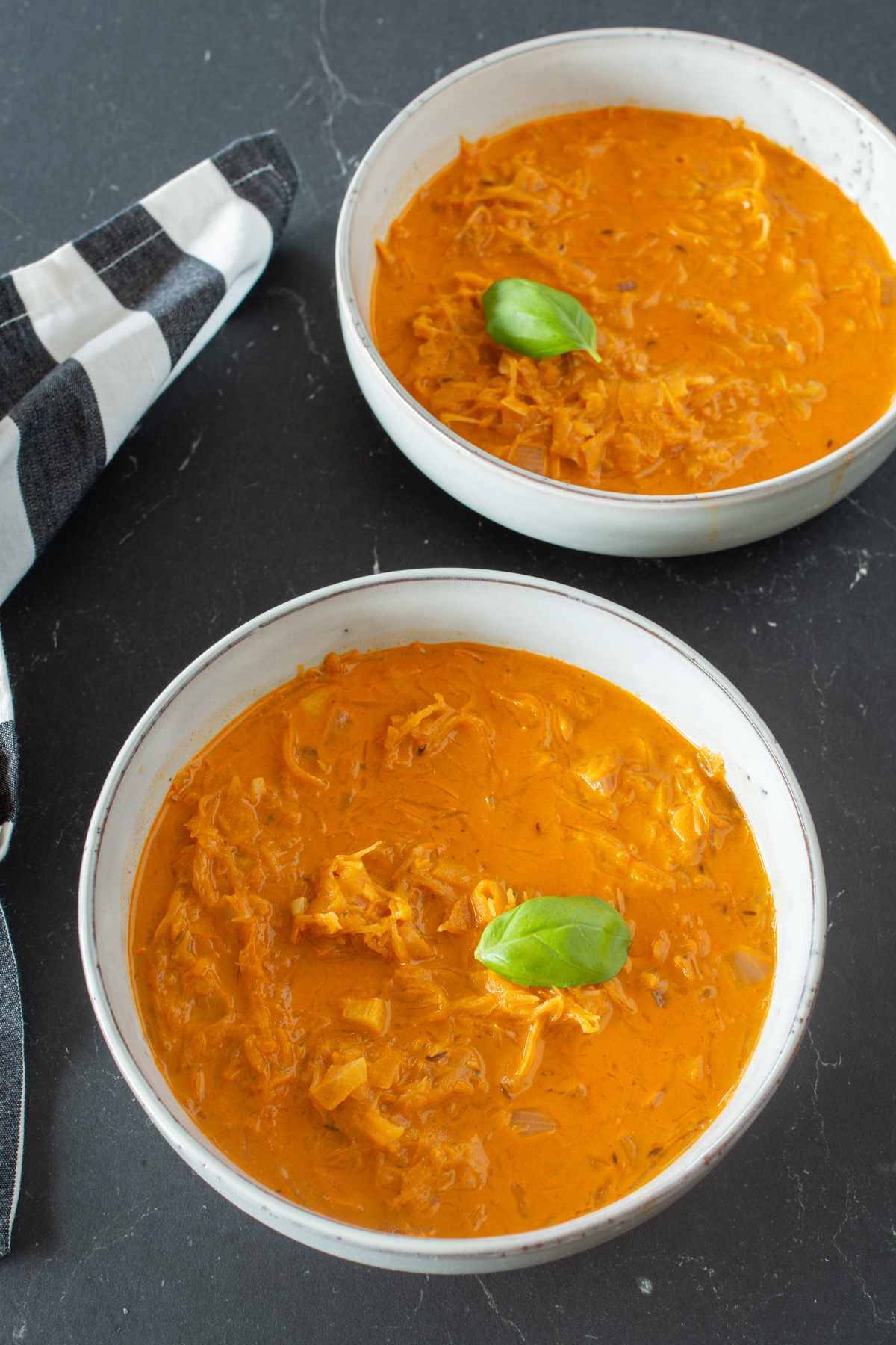 Schnelles Rezept für eine vegetarische Sauerkrautsuppe