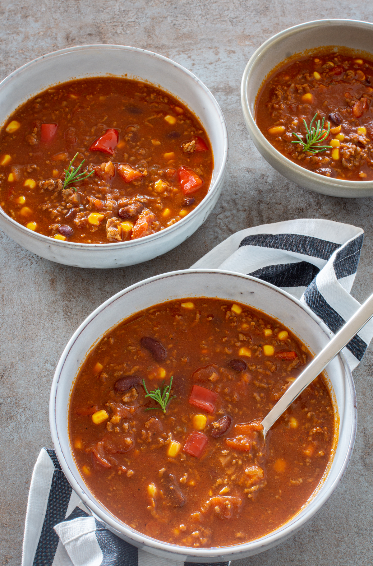 Leckeres Chili mit Rinderhackfleisch