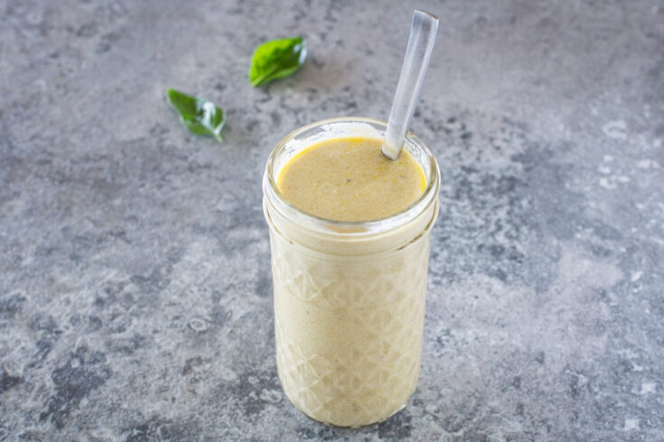Caesar Dressing ohne Ei und ohne Sardellen