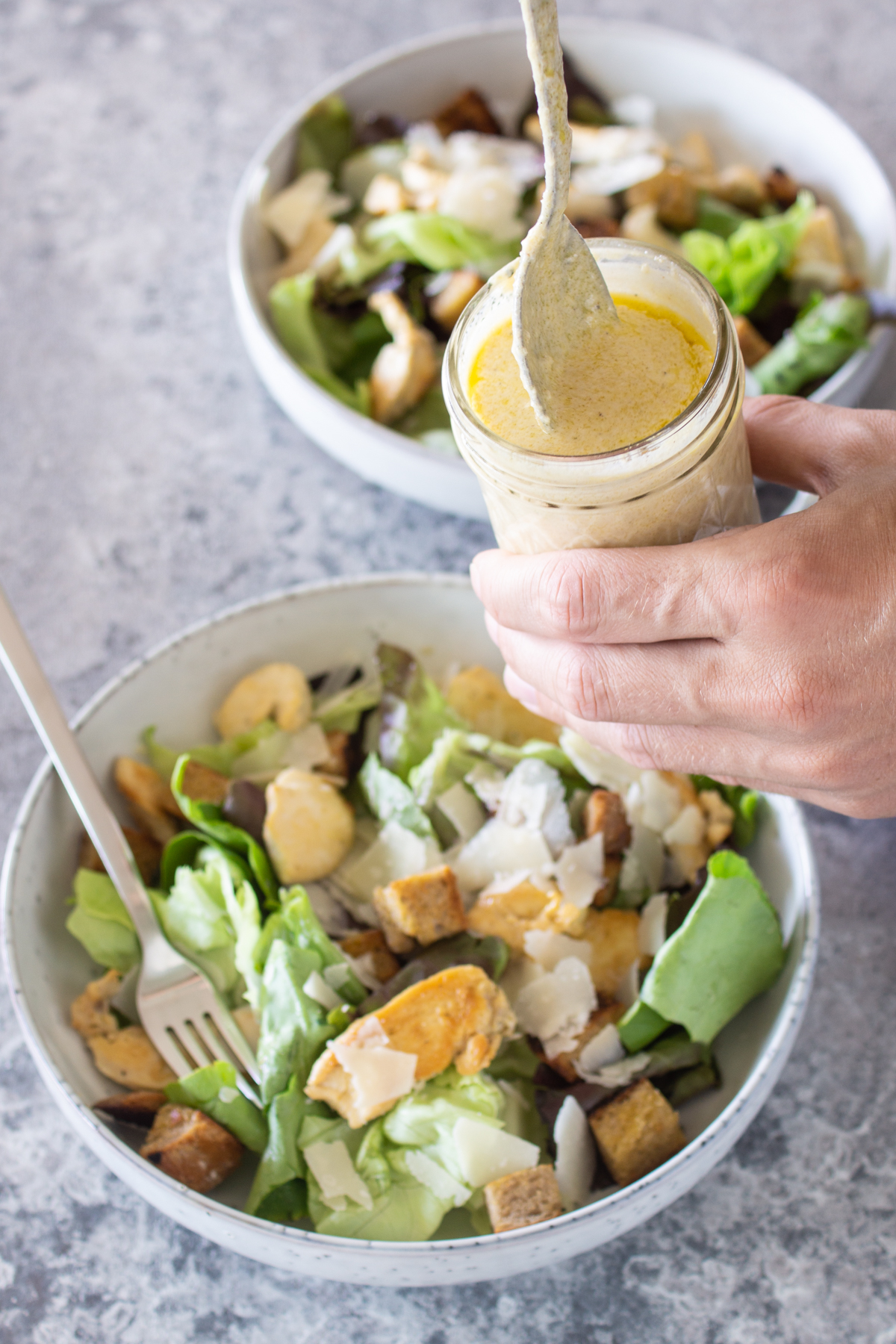 Caesar Salad mit Hähnchenbrustfilet