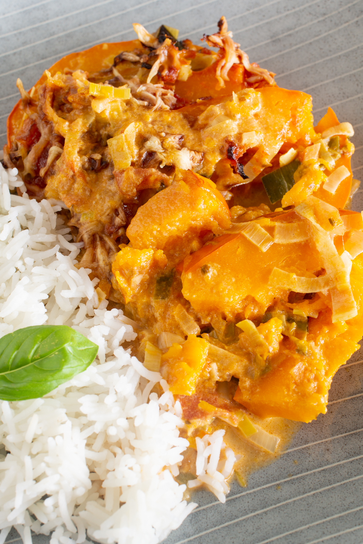 Vegetarischer Kürbisauflauf