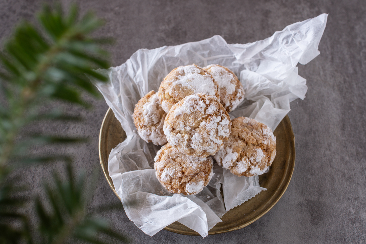 Italienische Amarettini backen