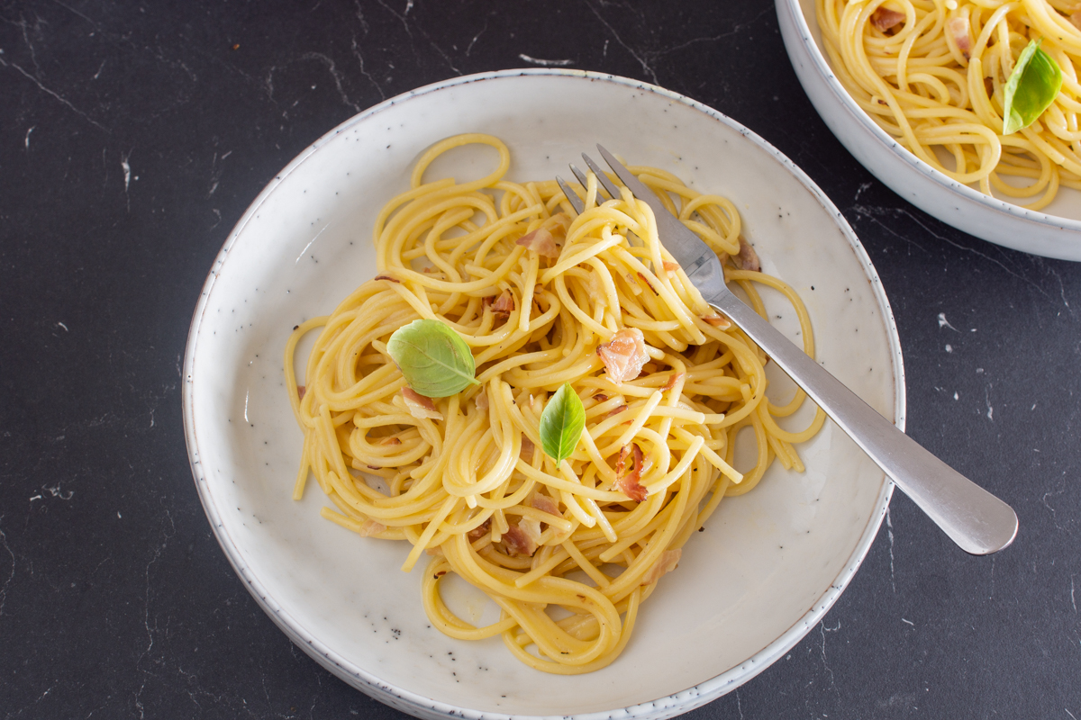 Einfaches Rezept für Spaghetti Carbonara