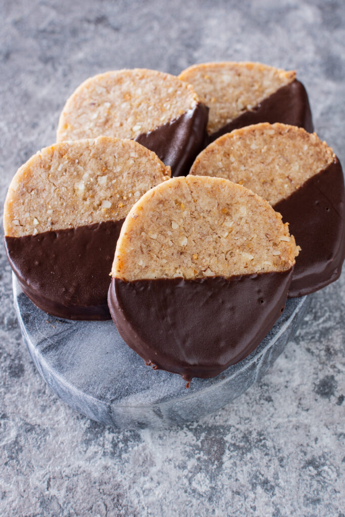 Würzige Orangentaler mit Schokoglasur - LieberBacken