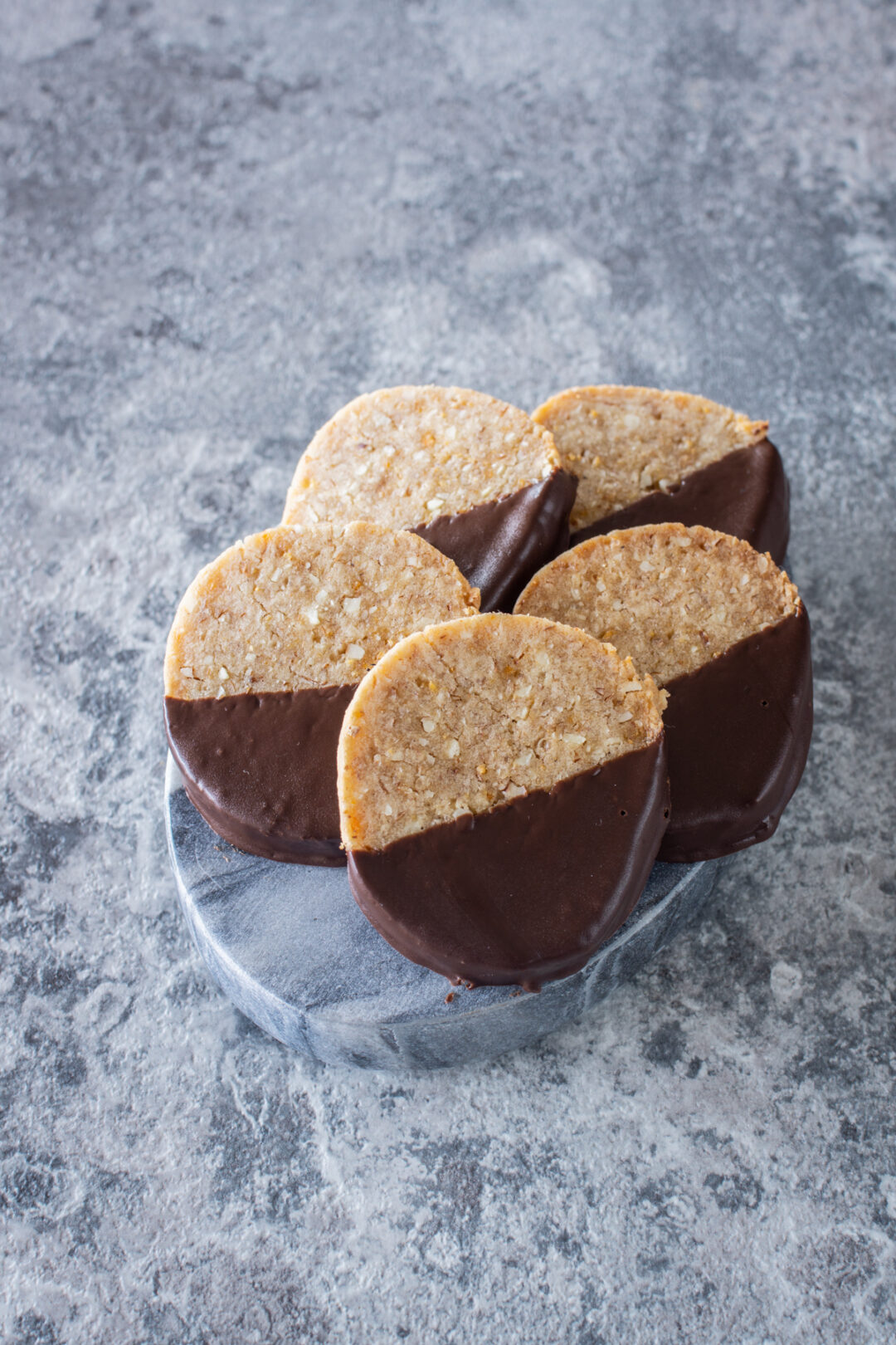 Würzige Orangentaler mit Schokoglasur - LieberBacken