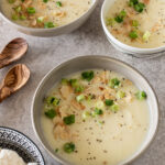 Blumenkohlcremesuppe mit Kartoffeln | Karfiolsuppe