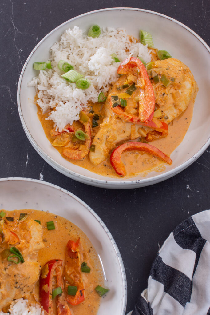 Paprika Hähnchen aus dem Ofen