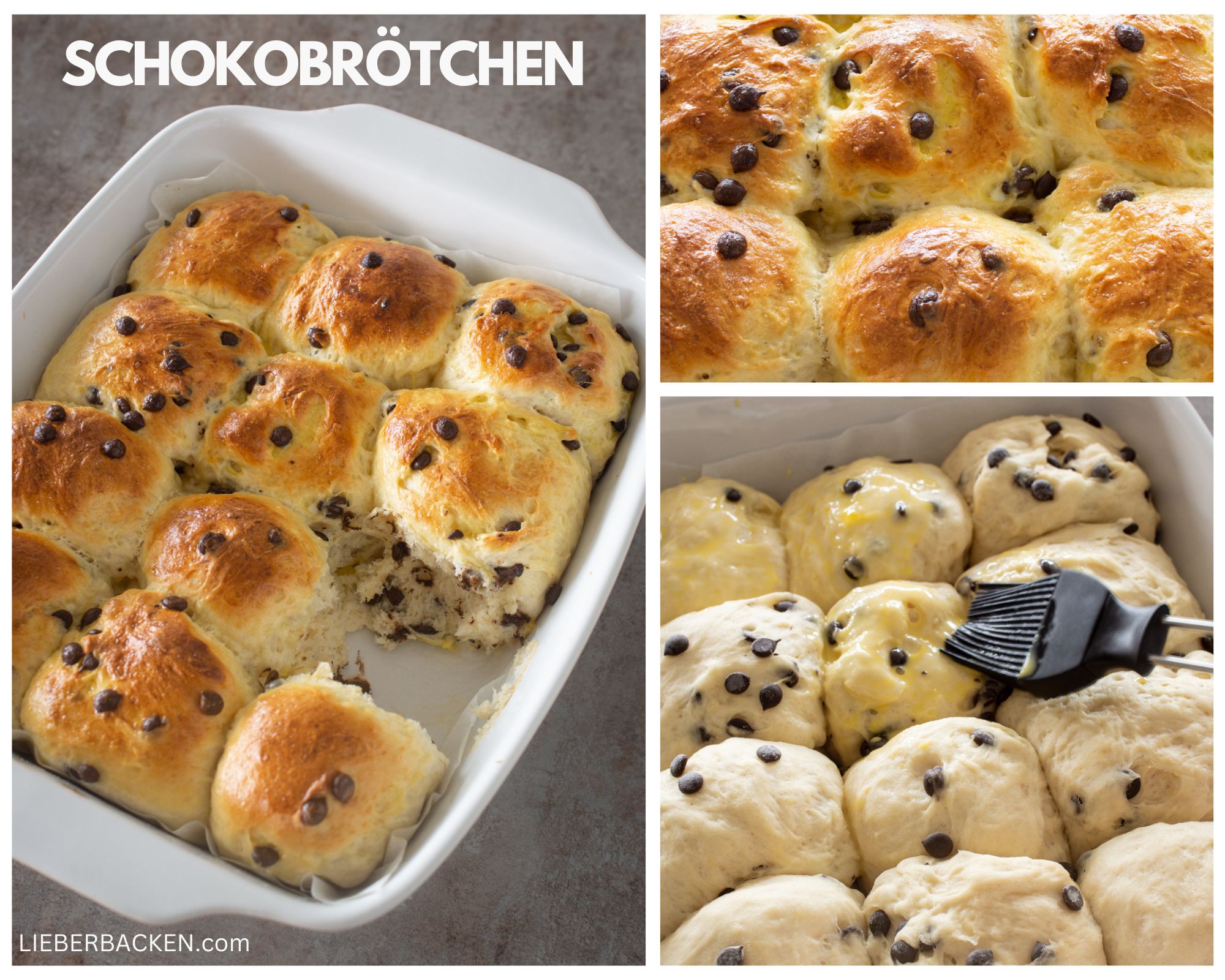 Weiche Schokobrötchen für Ostern