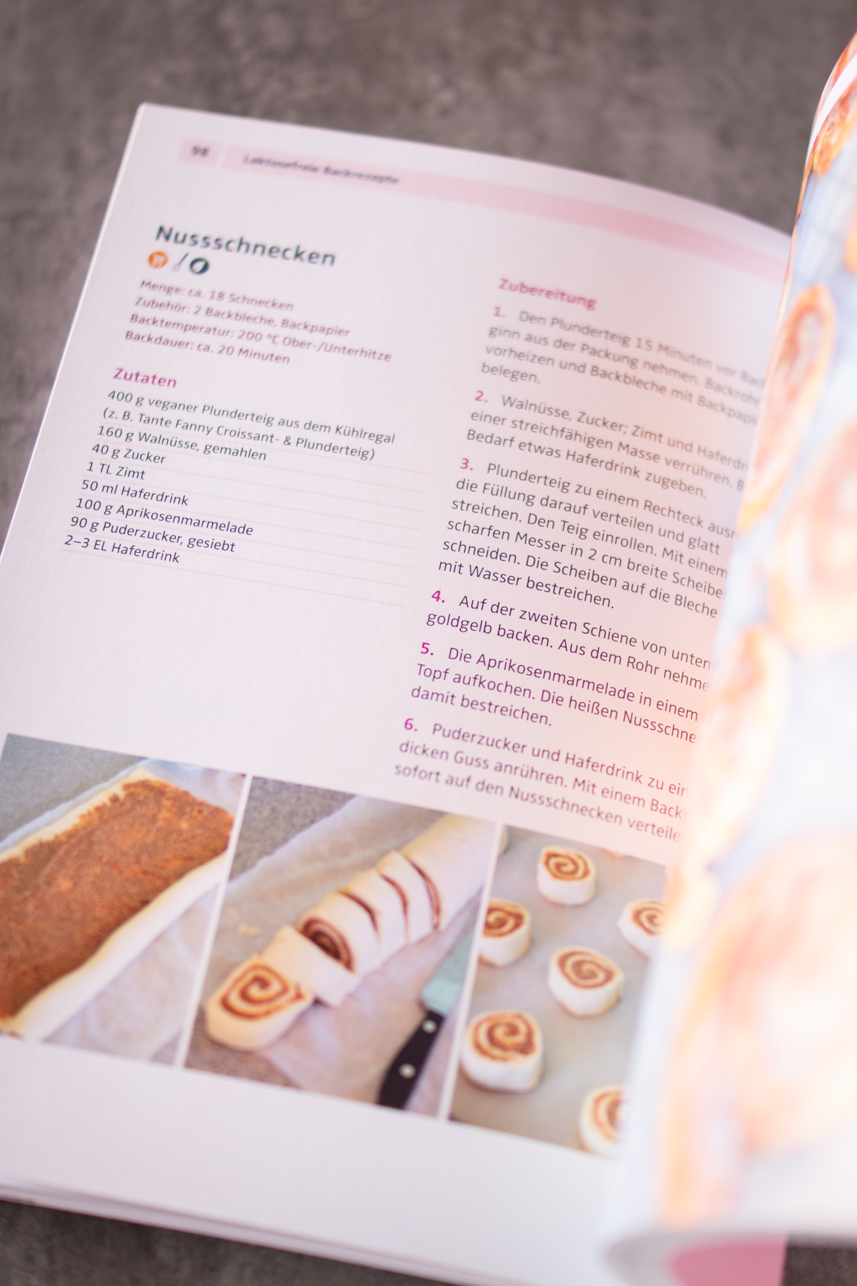 Buch über laktosefreies Backen