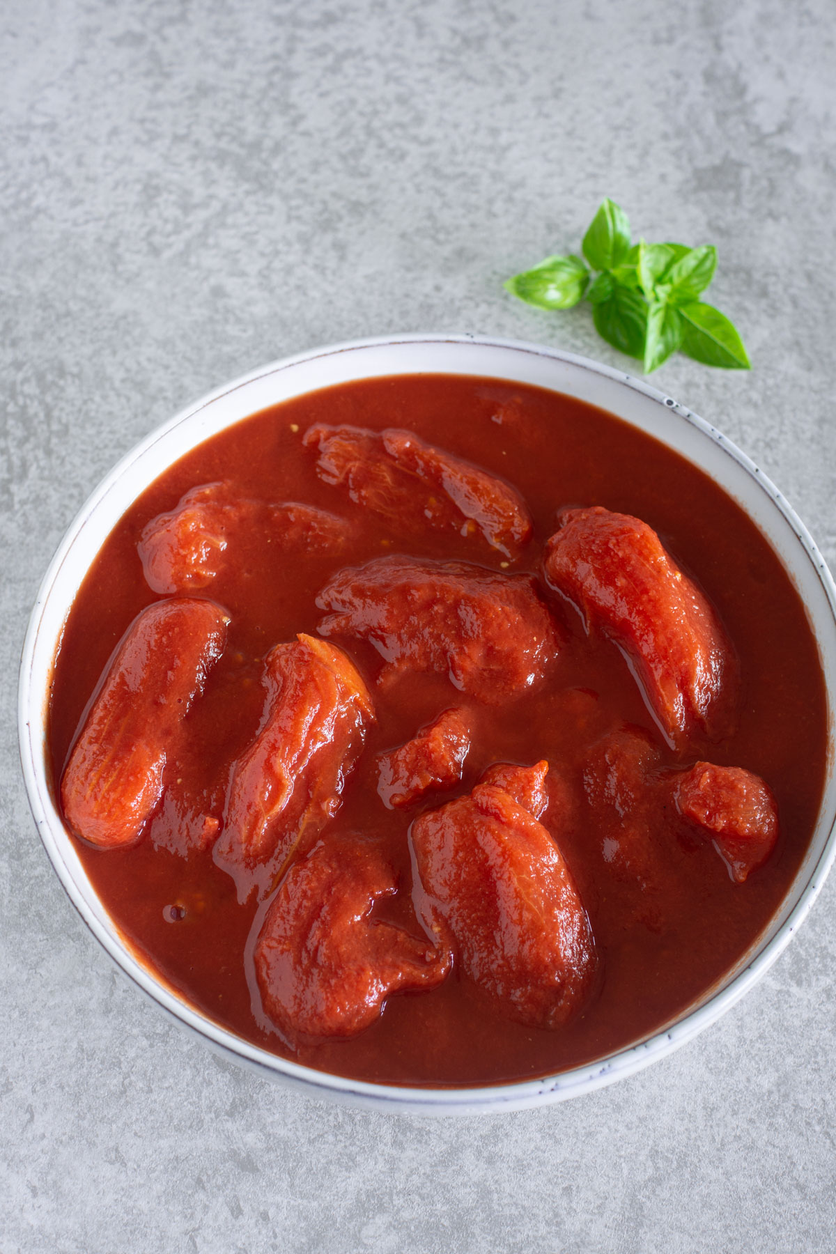 Sauce mit San Marzano Tomaten