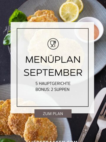 Menüplan September | Essen planen