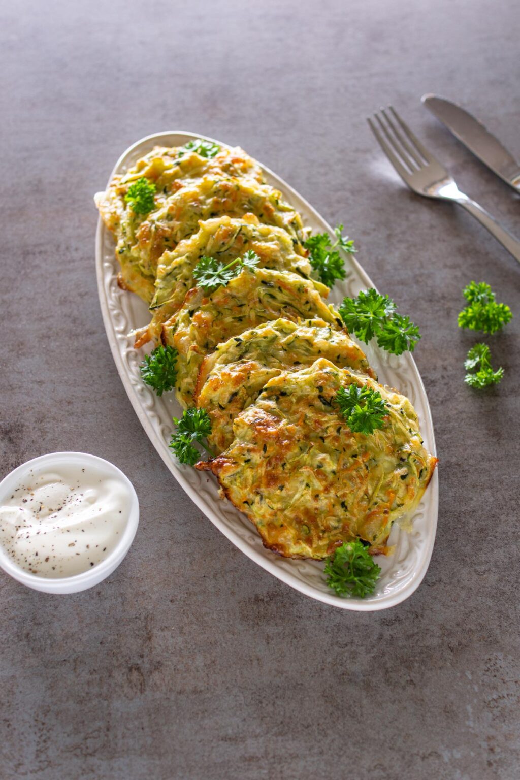 Zucchinipuffer (aus dem Ofen) - LieberBacken