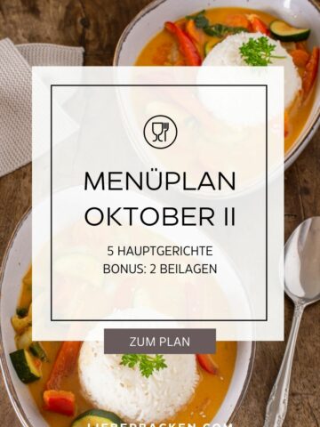 Menüplan Oktober II Essen planen