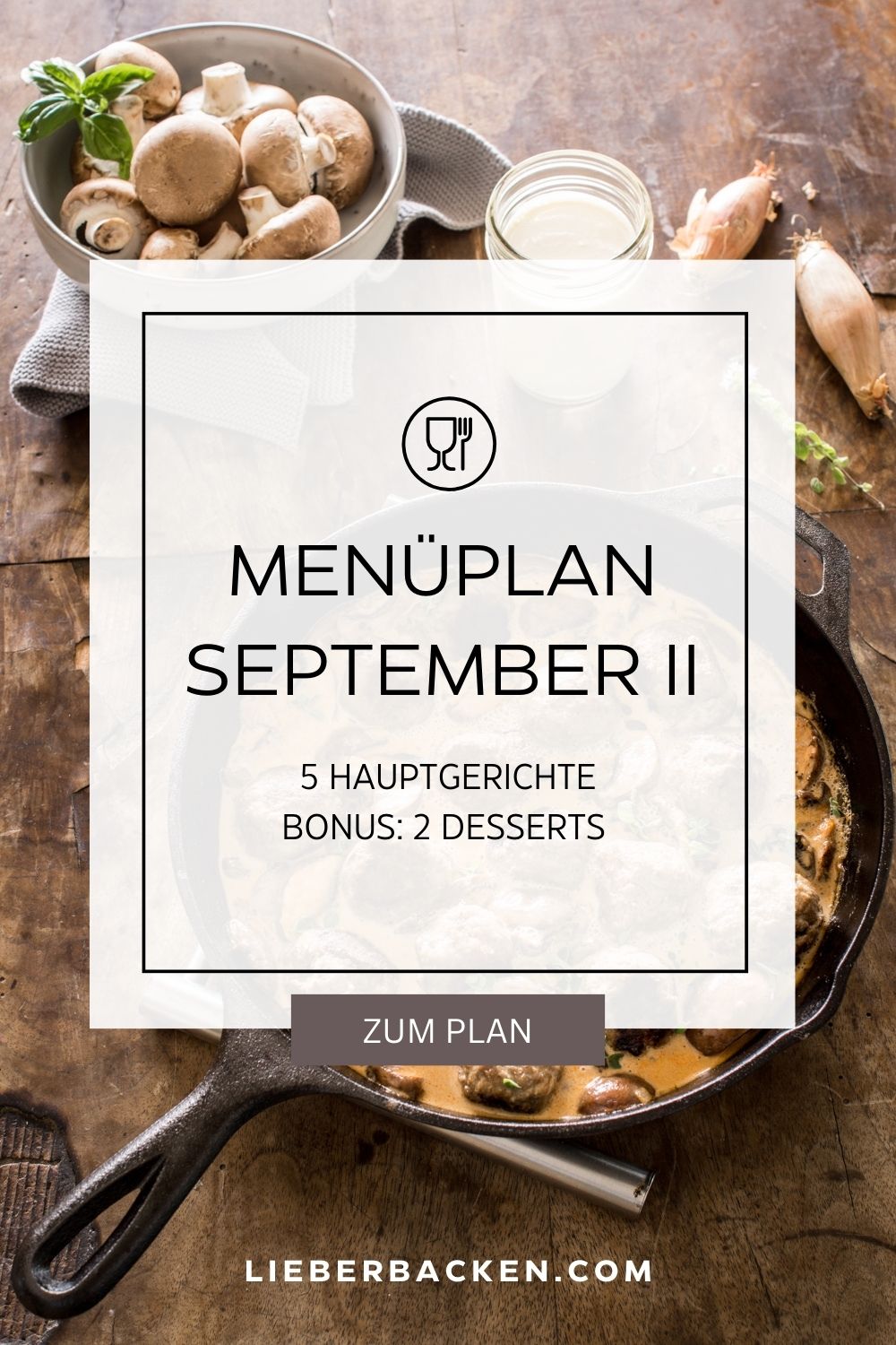 Menüplan September II Essen planen