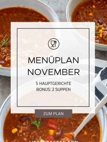 Menüplan November | Essen planen "Was essen wir heute?"