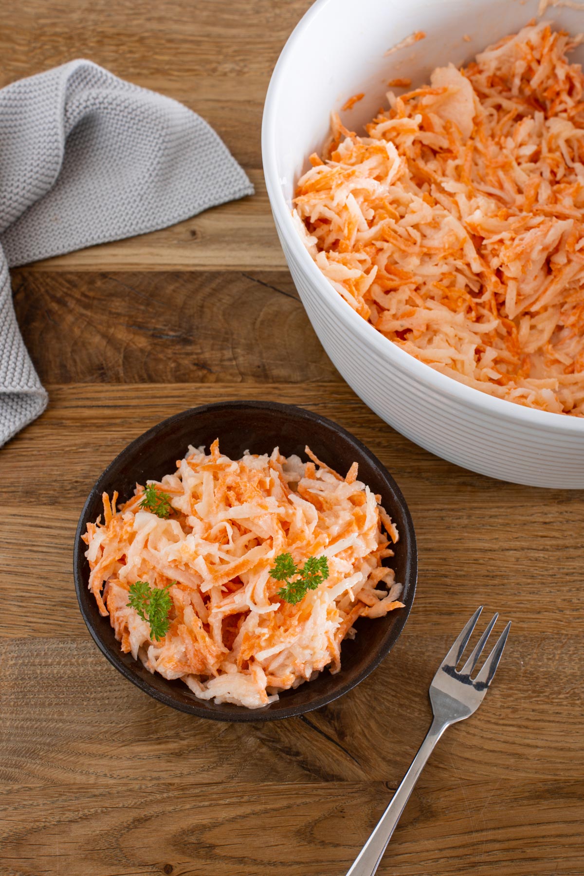 Salat mit Rettich und Karotten | Erfrischend lecker