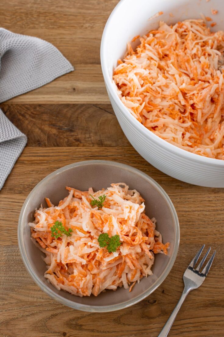 Rettichsalat mit Joghurtdressing - LieberBacken Rettichsalat mit Joghurtdressing - LieberBacken